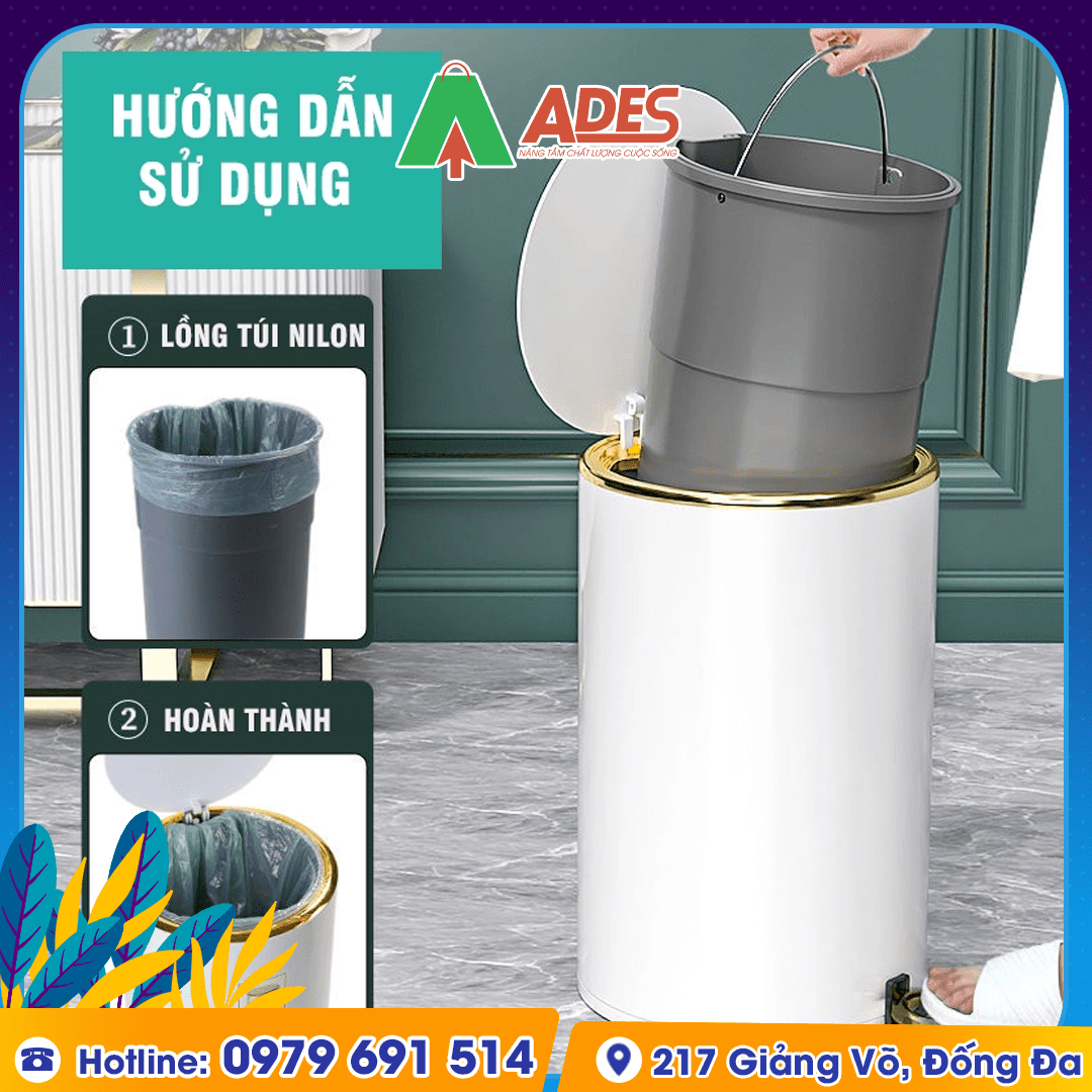 Thung rac Inox Vikit R14