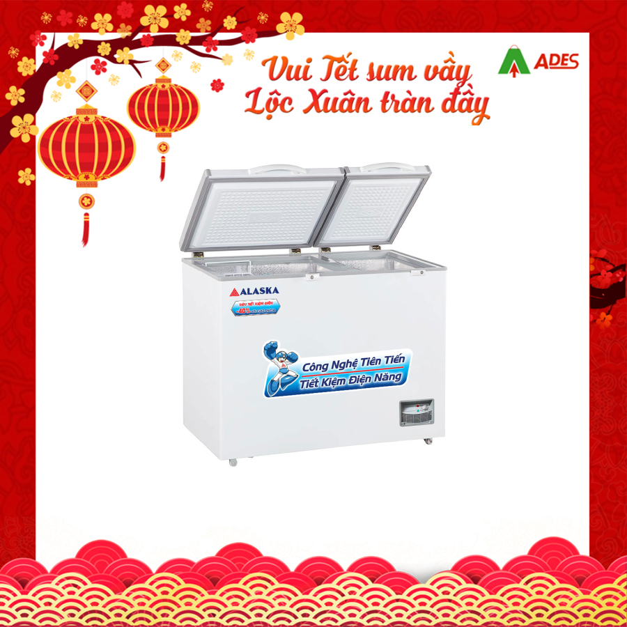 Tủ đông 2 ngăn đông mát Alaska BCD 3567N