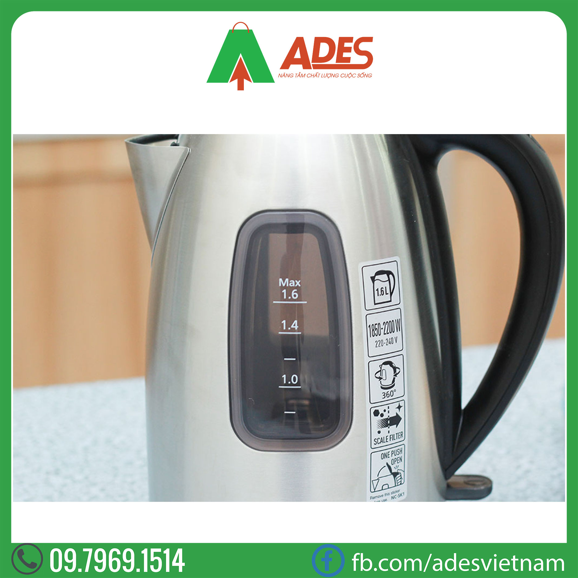 Am sieu toc Panasonic NC-SK1BRA Dien may ADES