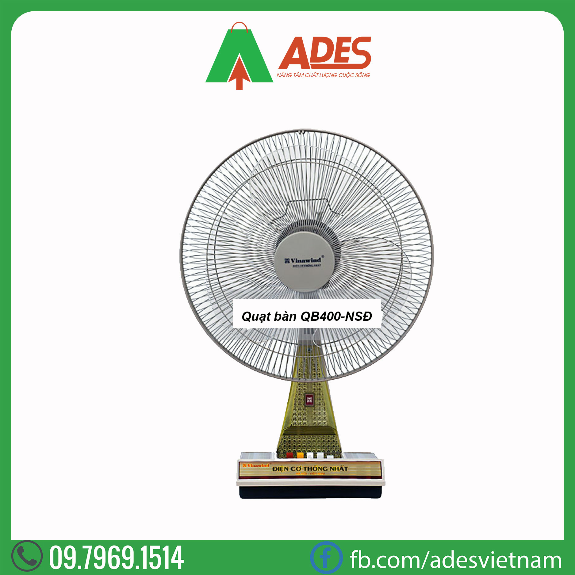 Quat ban Vinawind QB400-NSD Dien may ADES