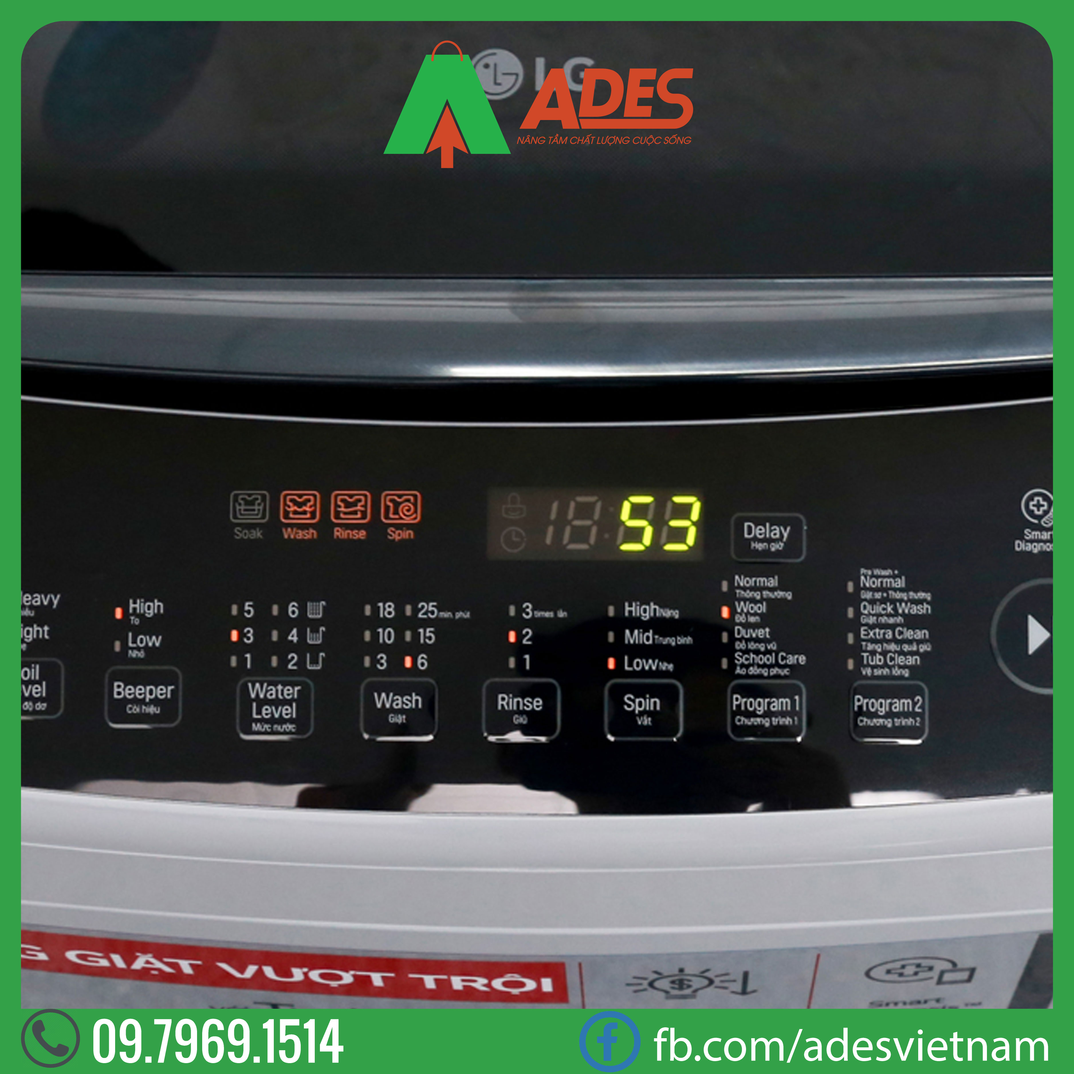 May giat LG Inverter 8.5 kg T2385VS2M