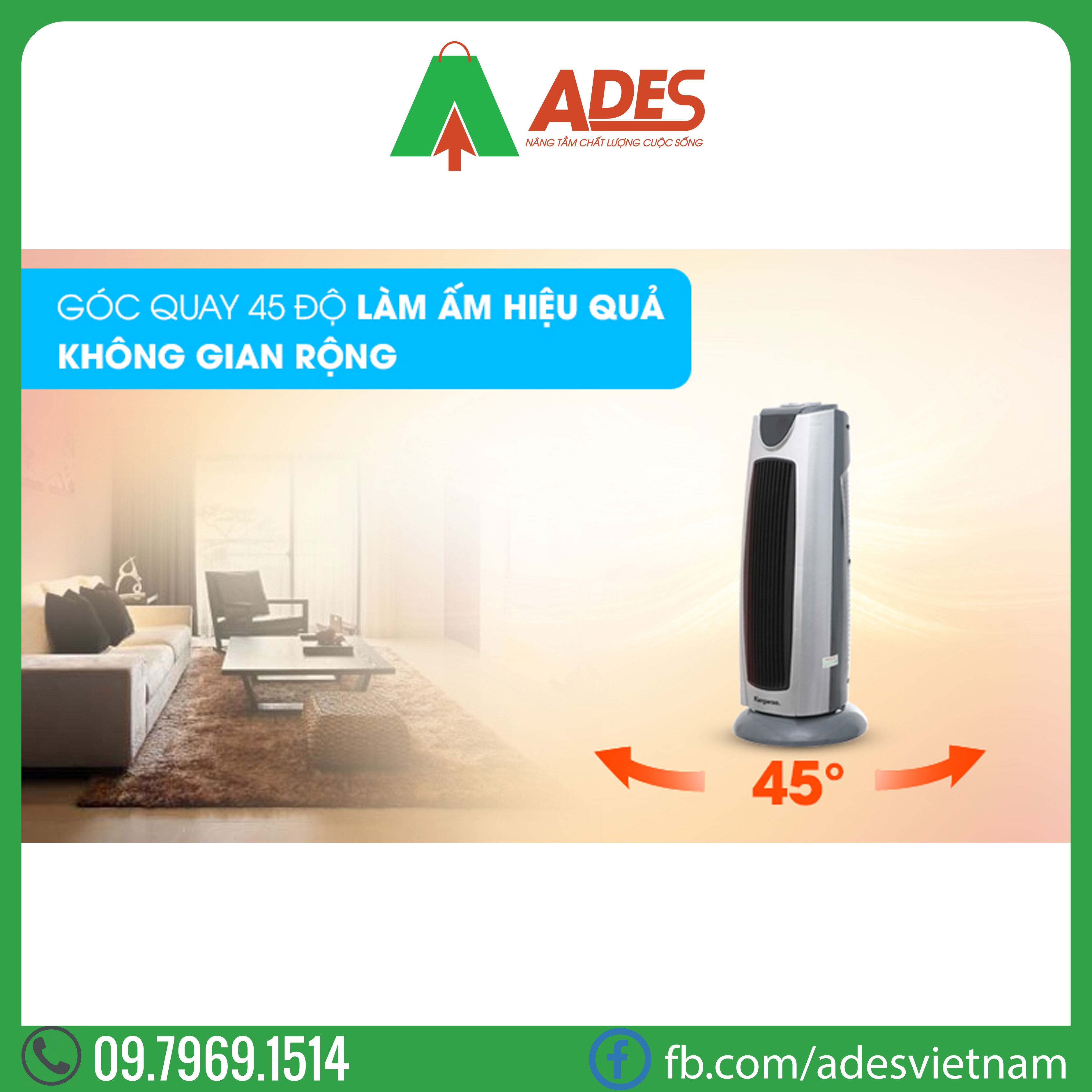 Quat suoi gom Kangaroo KG1036C-KG 2000 W