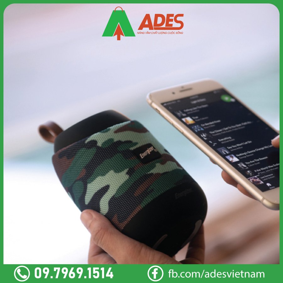 Loa Bluetooth Energizer BTS 061 Camo da chuc nang, ket noi linh hoat