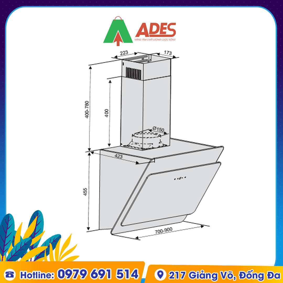 May hut mui Lorca TA-6008C – 70/90cm