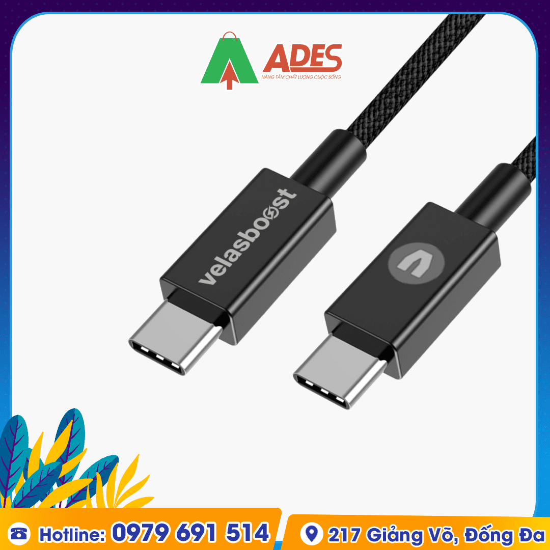 Day cap sac Velasboost C to C USB 3.2 100W