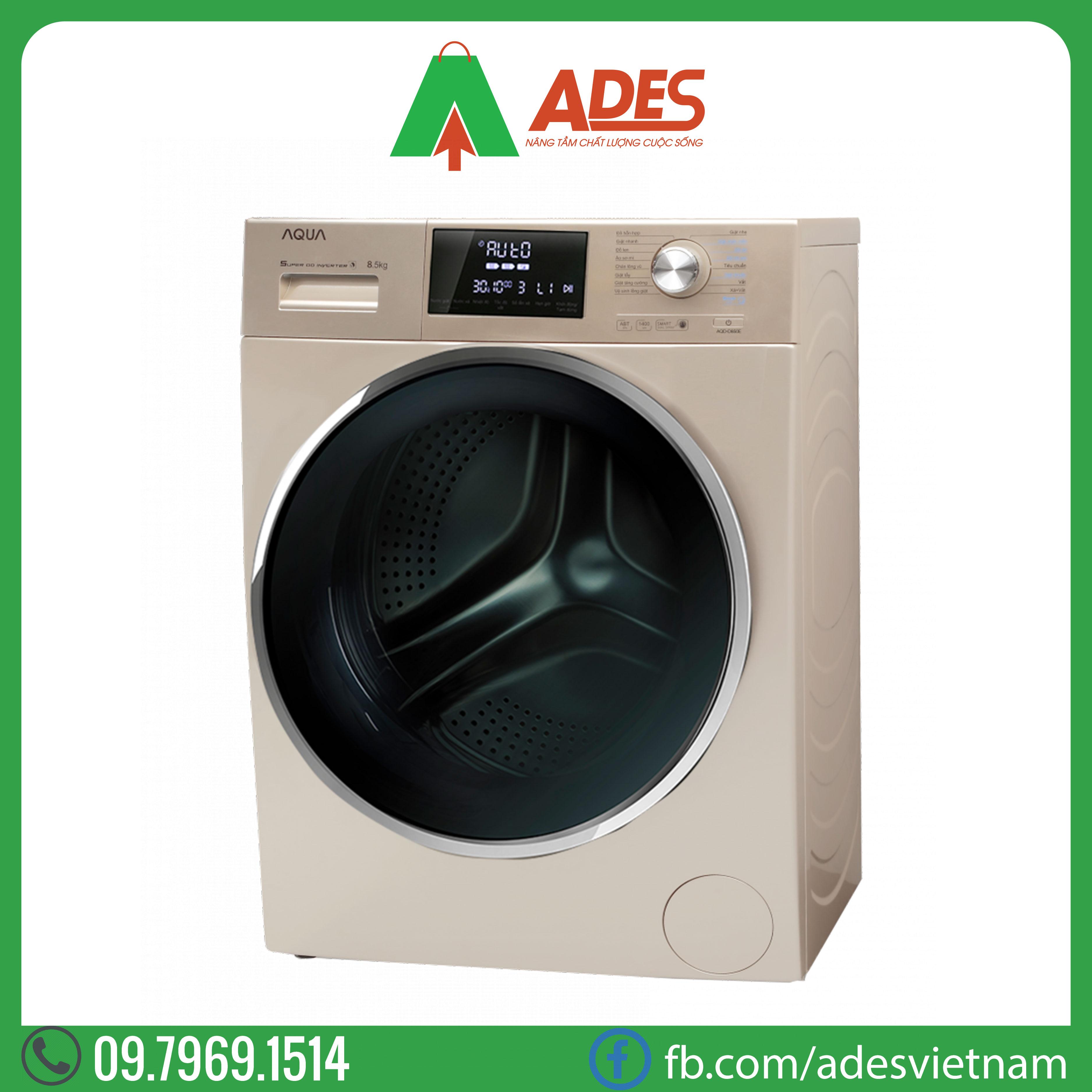 may giat aqua inverter 8.5 kg aqd-dd850e n | chinh hang, gia re
