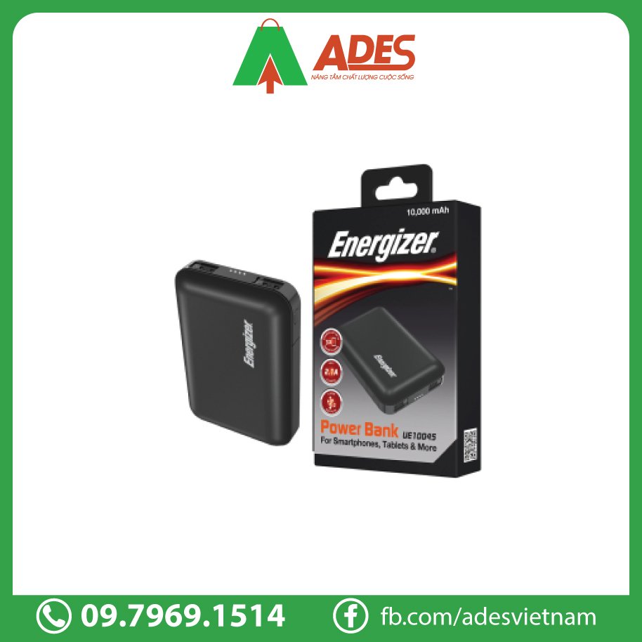 Sac du phong Energizer 10,000mAh 3.7V Li-Polymer UE10045