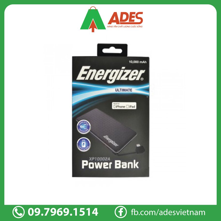 Energizer 10,000mAh 3.7V Li-Polymer XP10002A chat luong chinh hang