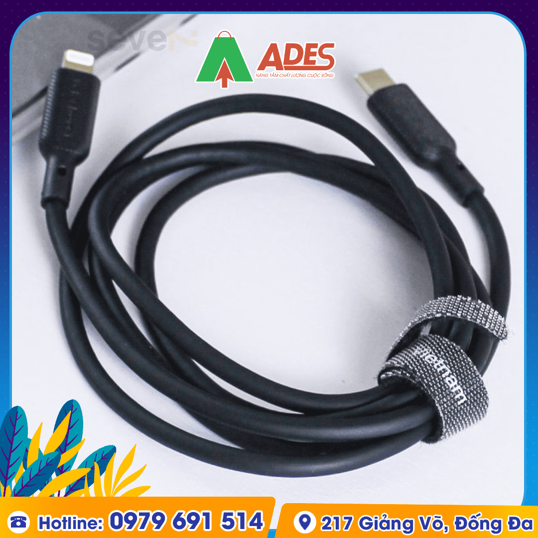 cap sac Velasboost Type C to Lightning Soft Silicon SS1