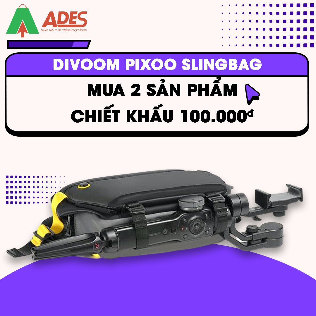 DIVOOM PIXOO SLING mau 2 san pham nhan chiet khau