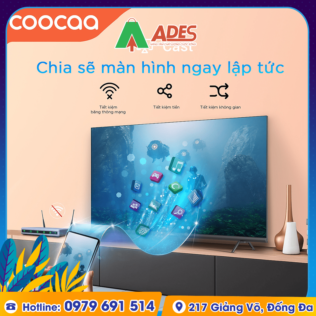 Smart Tivi Coocaa HD 43 inch wifi 43S3U