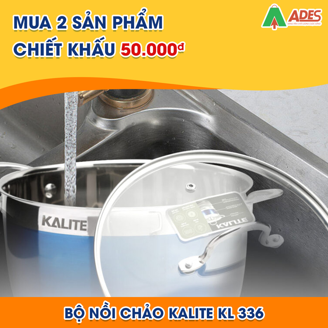 Bo noi chao KALITE KL-336 chiet khau 50k