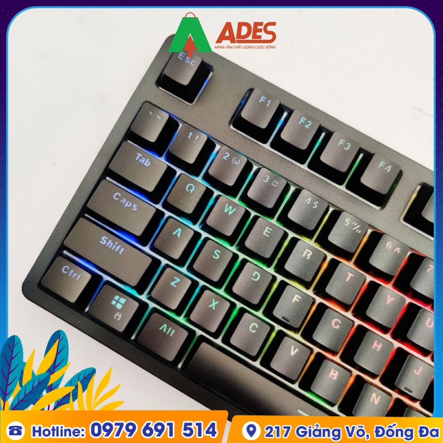 Ban Phim Co Gaming Edra EK387 RGB Outemu Switch gia soc