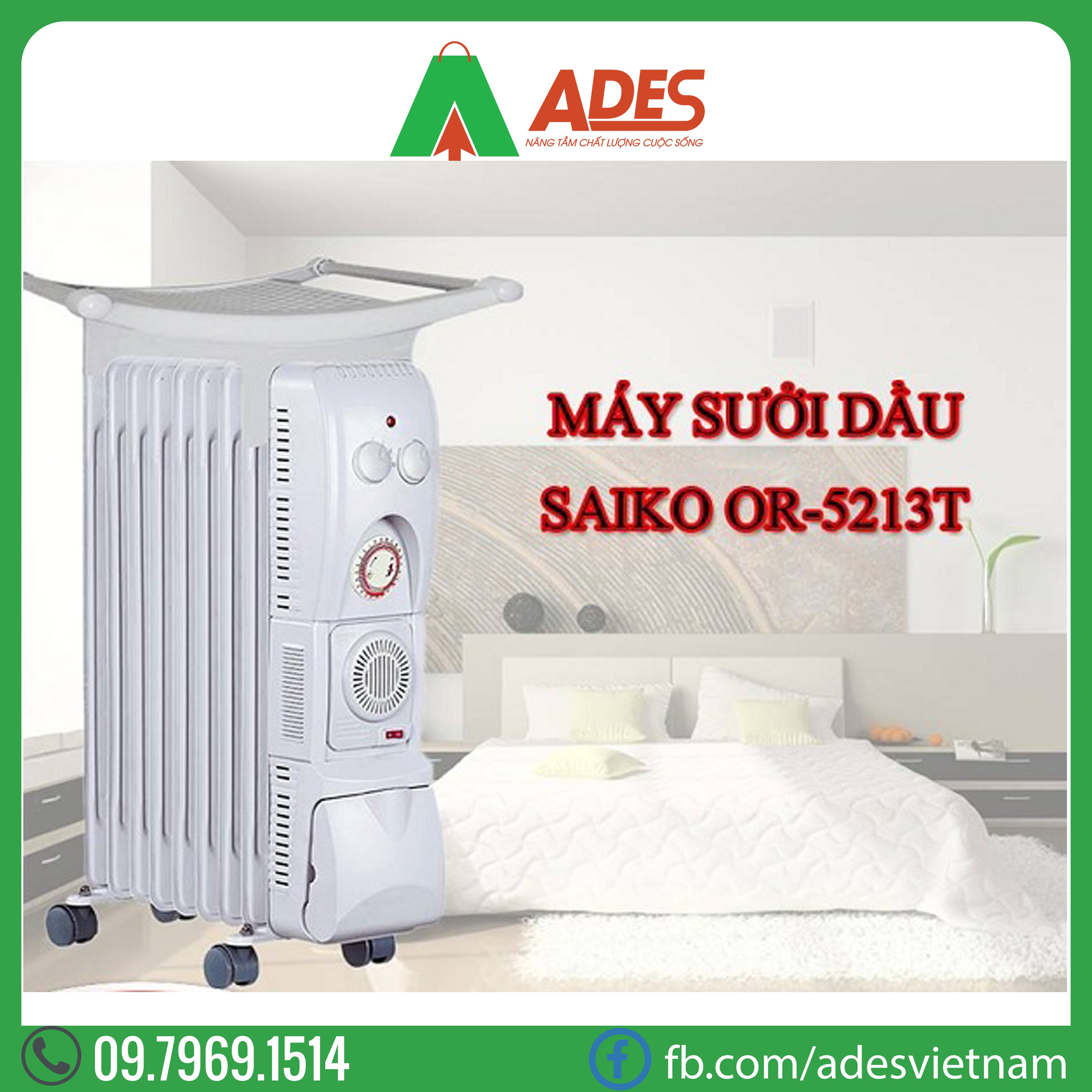 May suoi dau Saiko OR-5213T 13 thanh