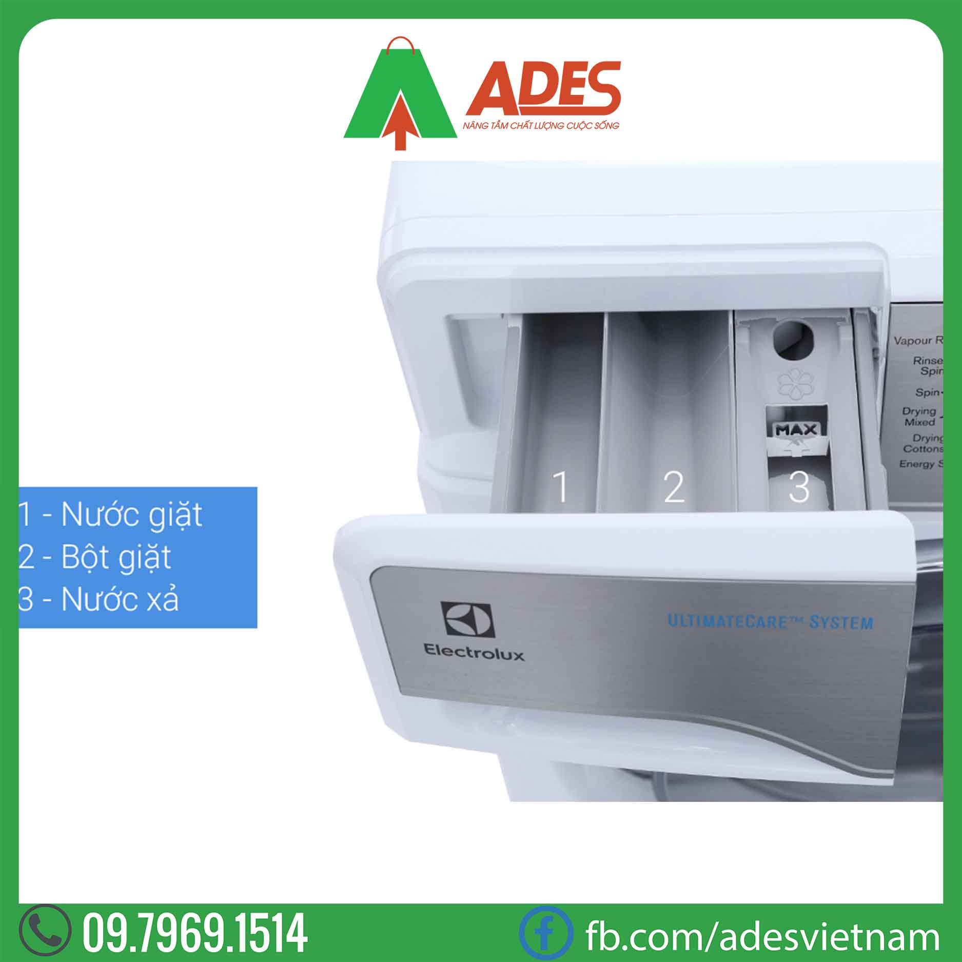 May giat say Electrolux Inverter 10 Kg EWW14023
