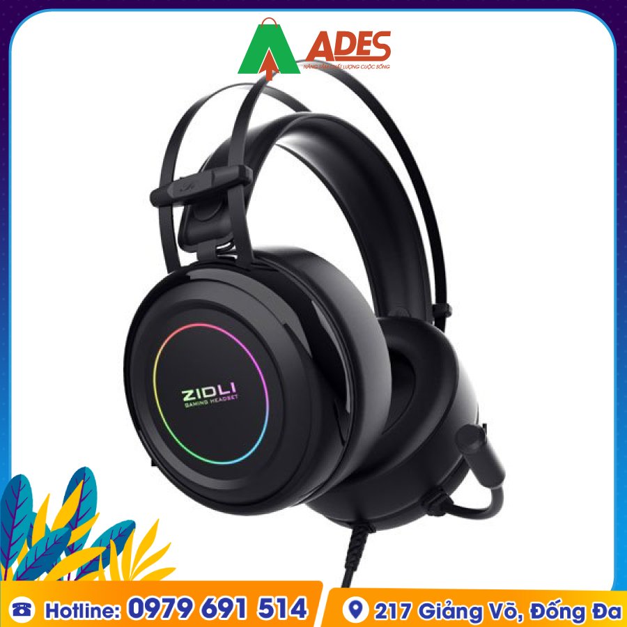 Tai Nghe Gaming Over-Ear Zidli ZH-7RB (7.1) gia re