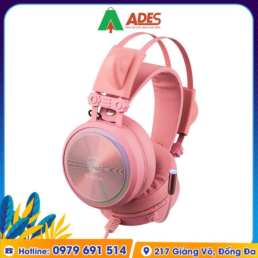 Tai Nghe Gaming Edra EH412 Pink