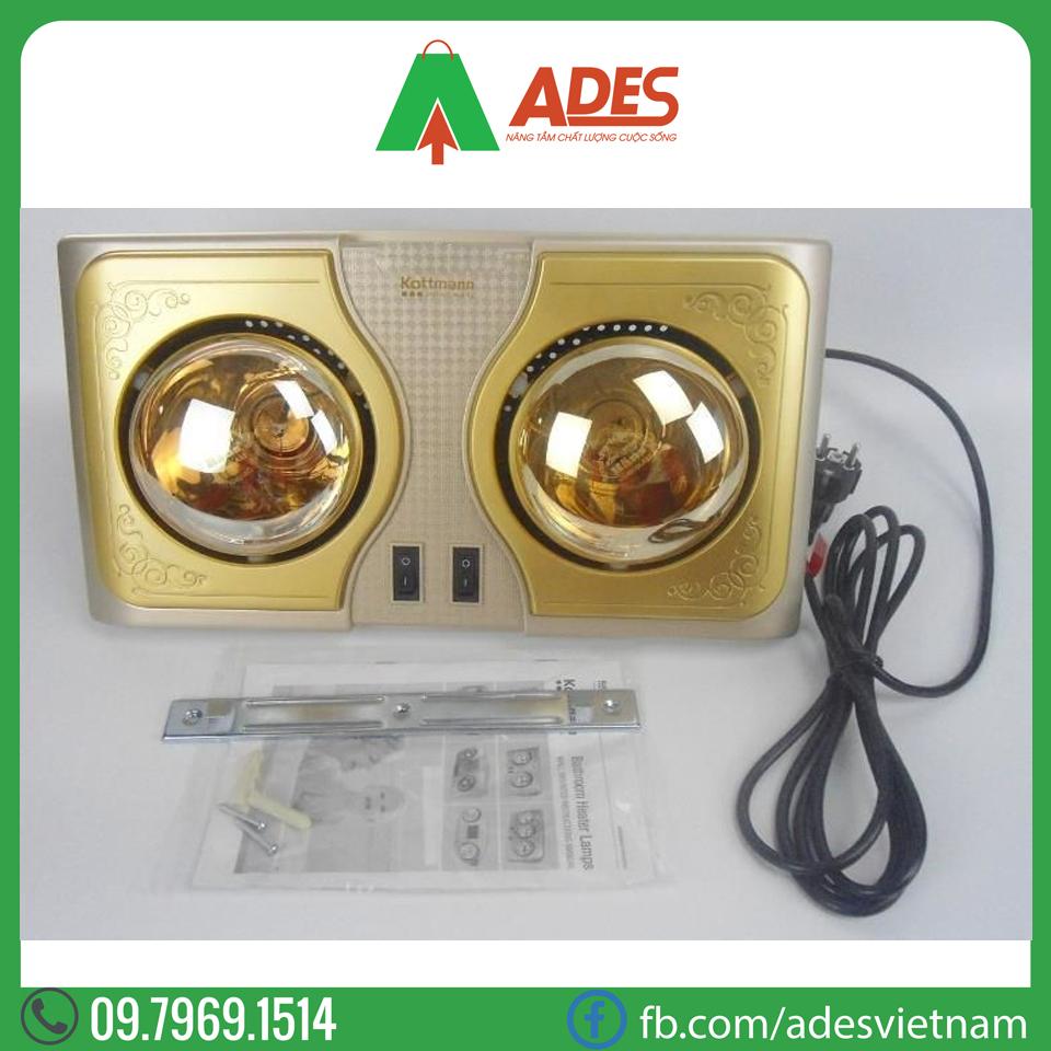 Den suoi nha tam 2 bong Kottmann K2B-NV
