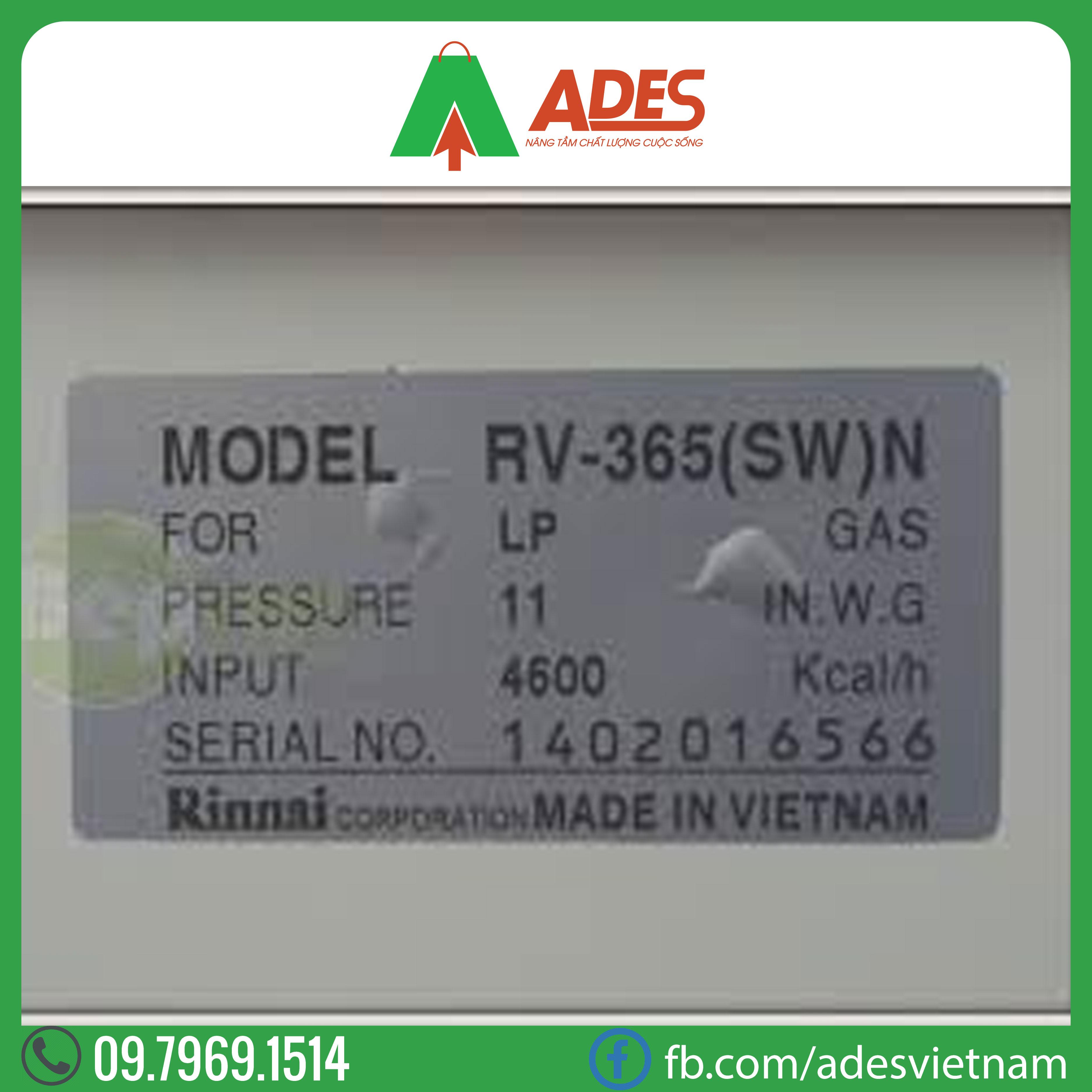 Bep Gas RINNAI RV-365G