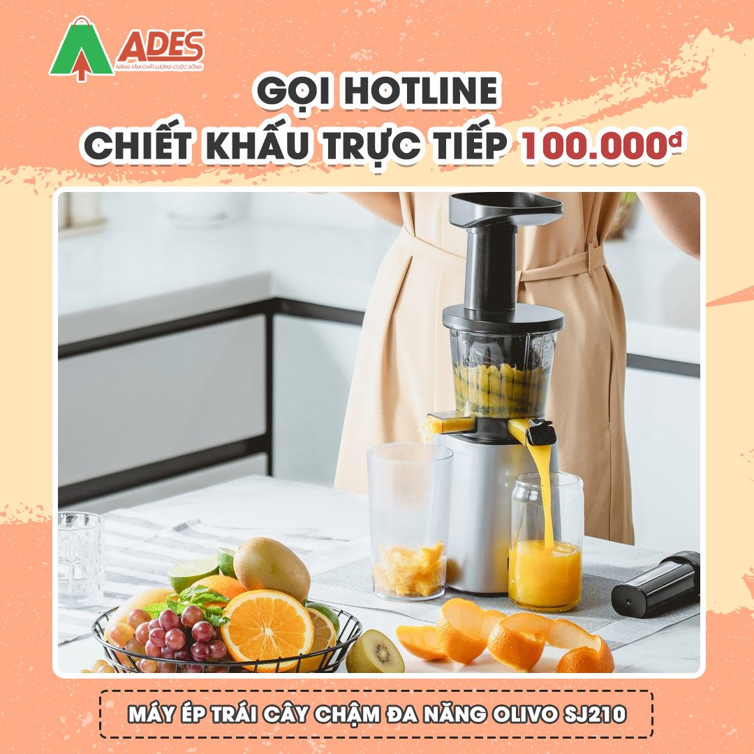 Khuyen mai May Ep Trai Cay Cham Da Nang Olivo SJ210 chat luong