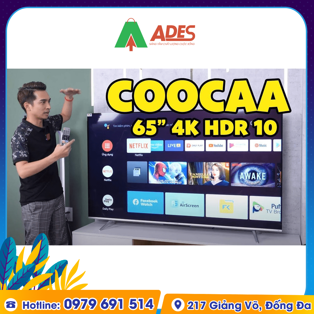 Smart Tivi Coocaa HD 55 inch Wifi 65S6G Pro Max