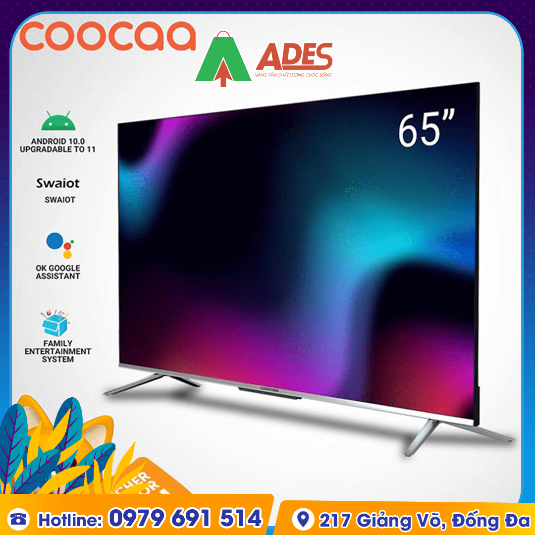 Smart Tivi Coocaa HD 55 inch Wifi 65S6G Pro Max