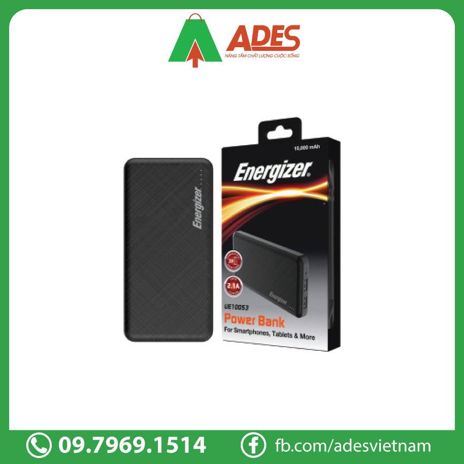 Energizer 10,000mAh 3.7V Li-Polymer UE10053 bao hanh 24 thang