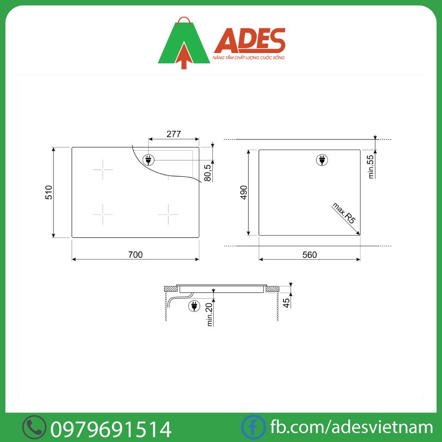 bep tu da nang Smeg SI1M7733B