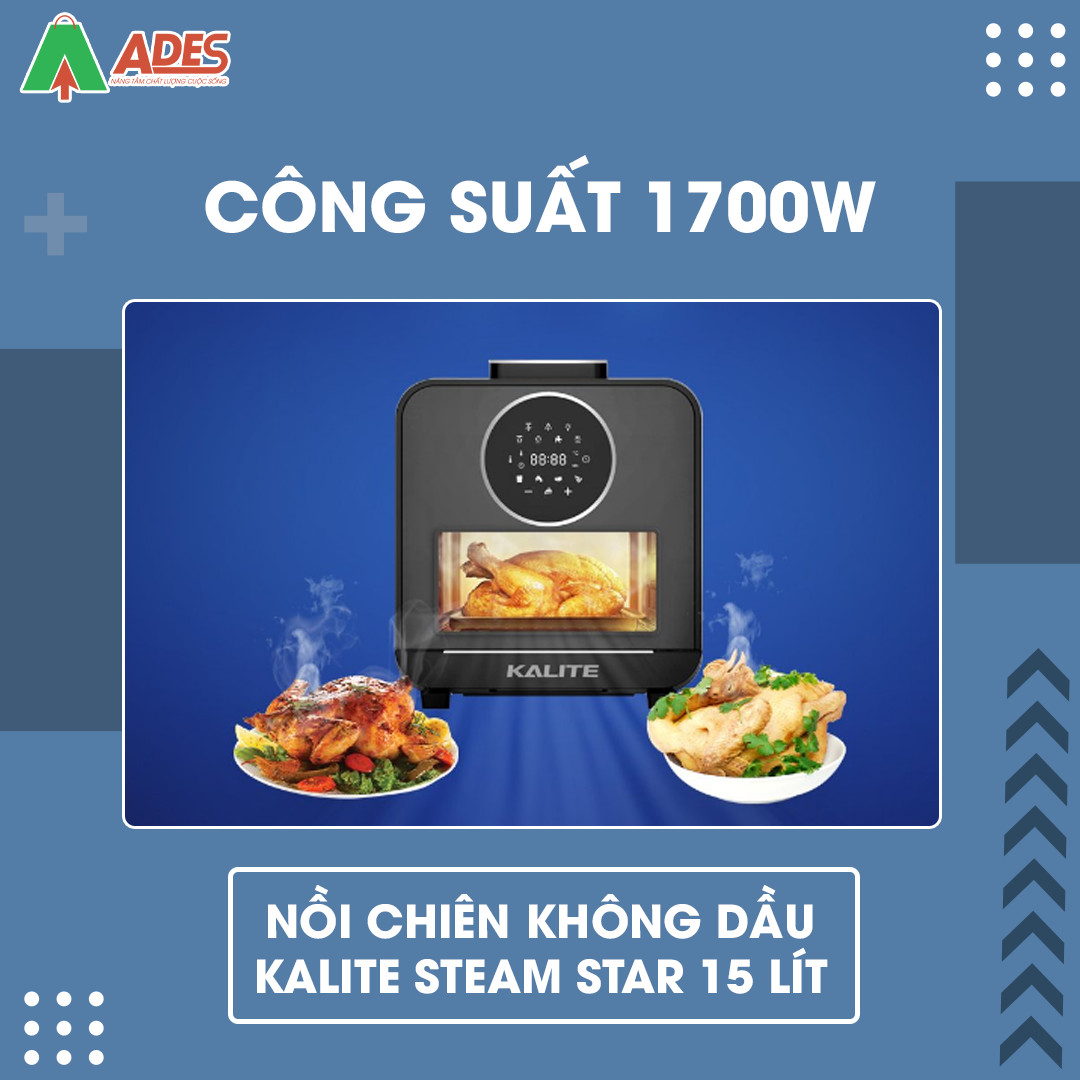 Noi Chien Khong Dau Hoi Nuoc Kalite Steam Star chinh hang