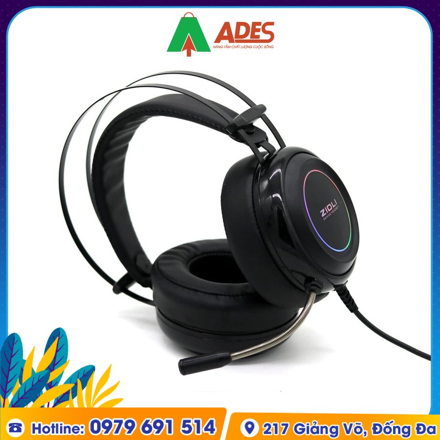 Tai Nghe Gaming Over-Ear Zidli ZH-7RB (7.1) chat luong