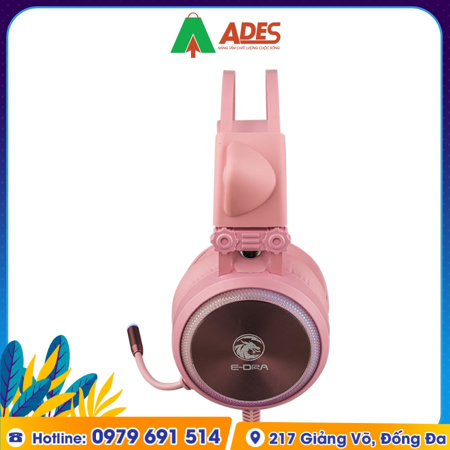 Tai Nghe Gaming Edra EH412 Pink gia soc