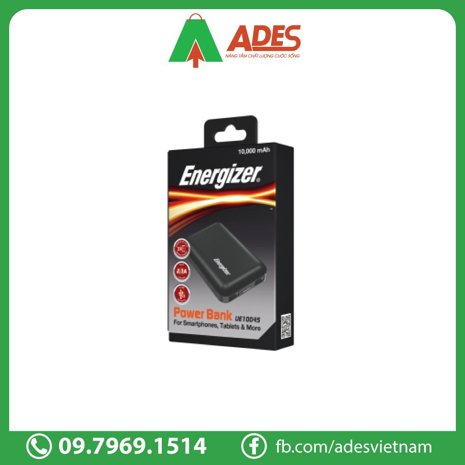 Energizer 10,000mAh 3.7V Li-Polymer UE10045 bao hanh 24 thang