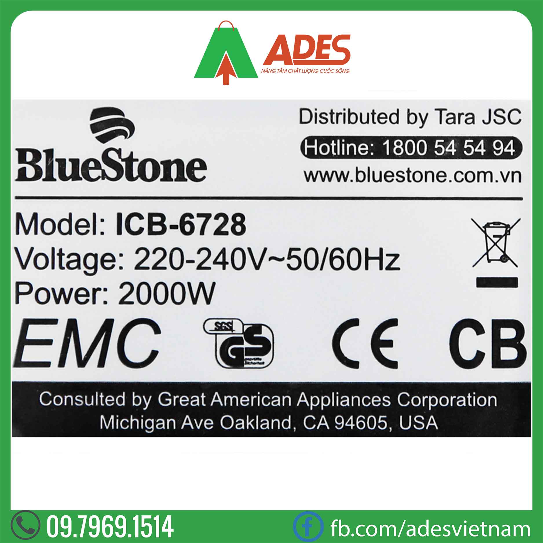 Bep tu BlueStone ICB-6728