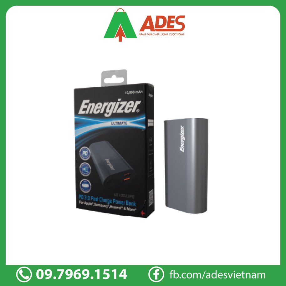 Energizer 10,000mAh 3.7V Li-Polymer UE10028PQ