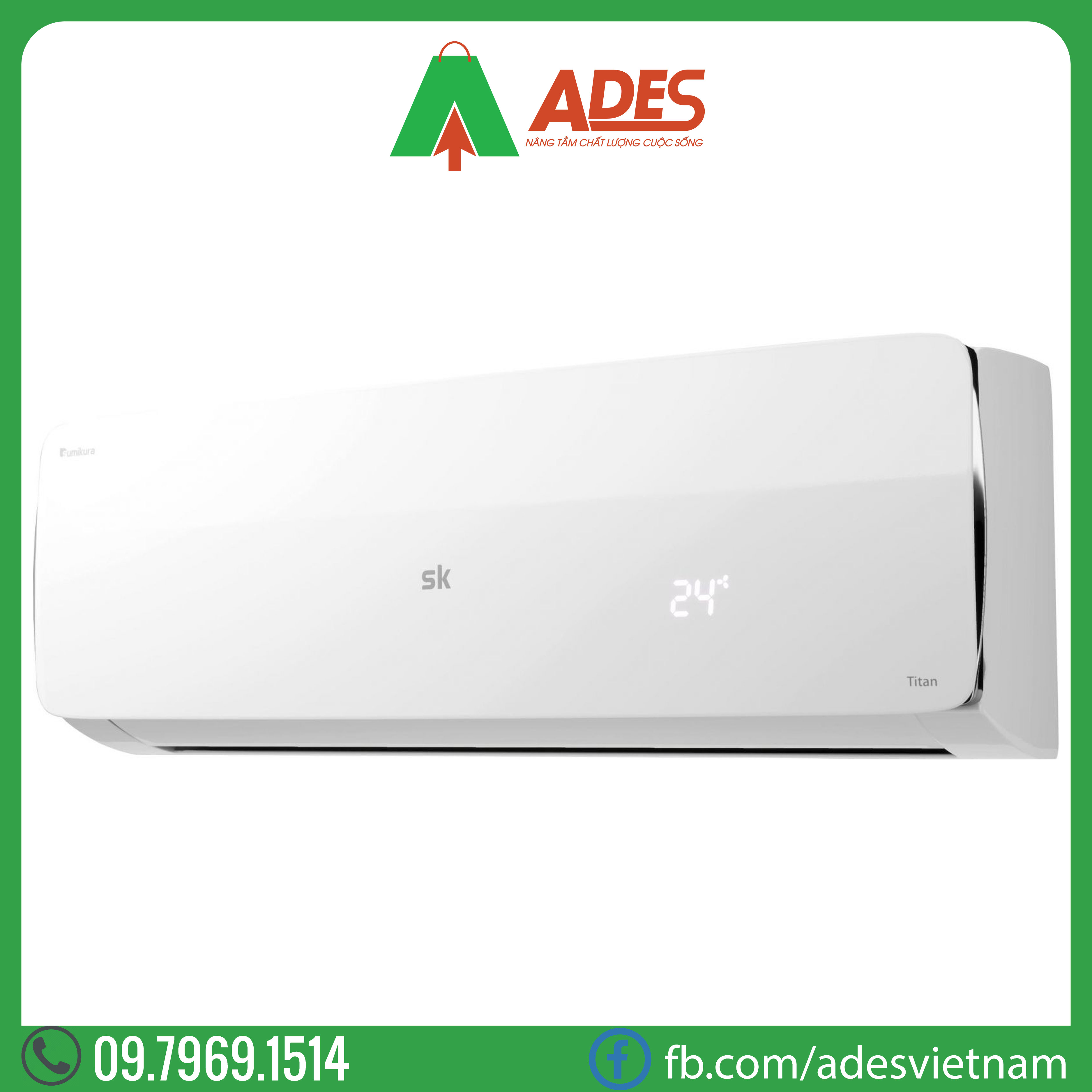 Dieu hoa Sumikura 1 chiều 9.000BTU APS-APO-092 Titan A