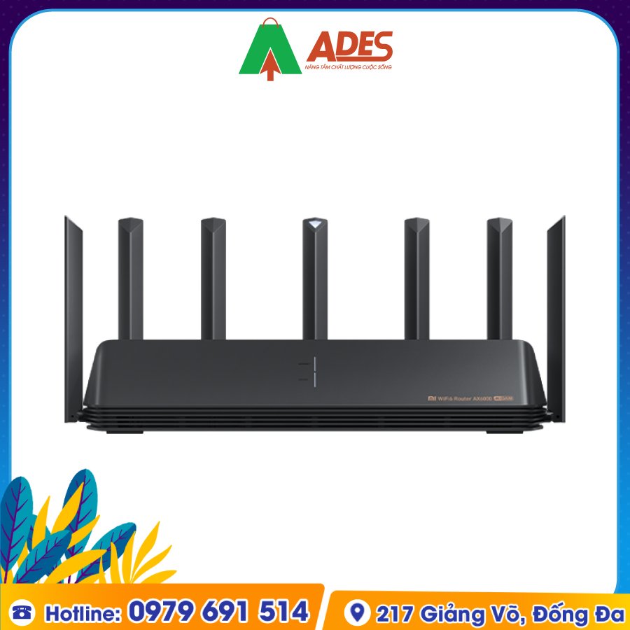 Router Wifi Xiaomi AX6000 Mesh AIoT Wifi 6 uu dai khung