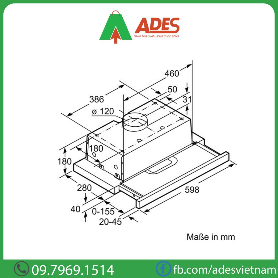 may hut mui Bosch DFT63AC50