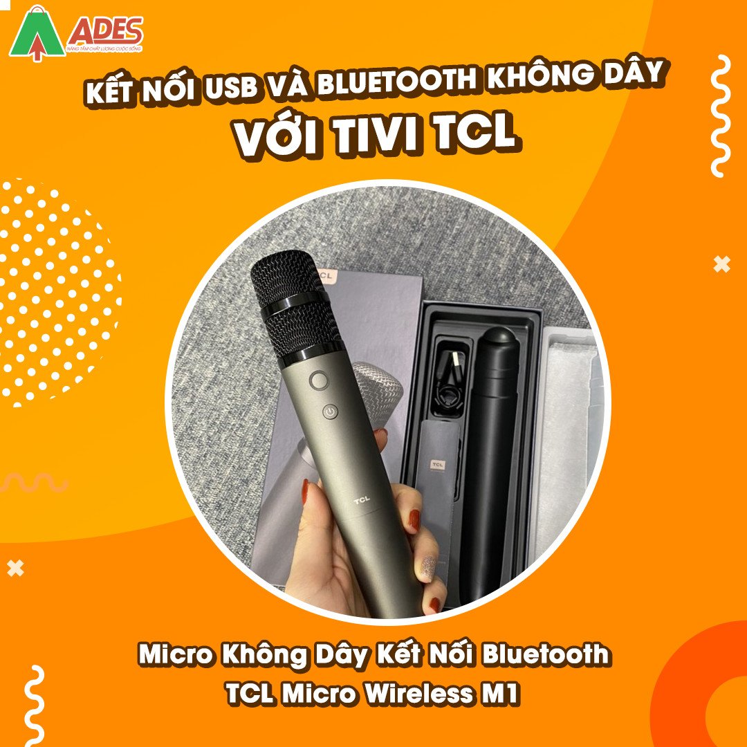 Micro khong day TCL Micro Wireless M1 ket noi da tuong thich