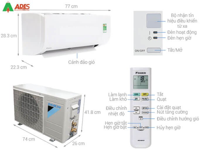 Dieu hoa Daikin FTF25UV1V