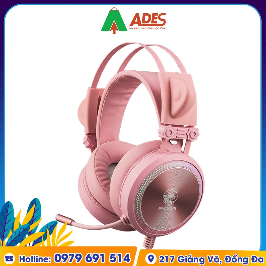 Tai Nghe Gaming Edra EH412 Pink hot new