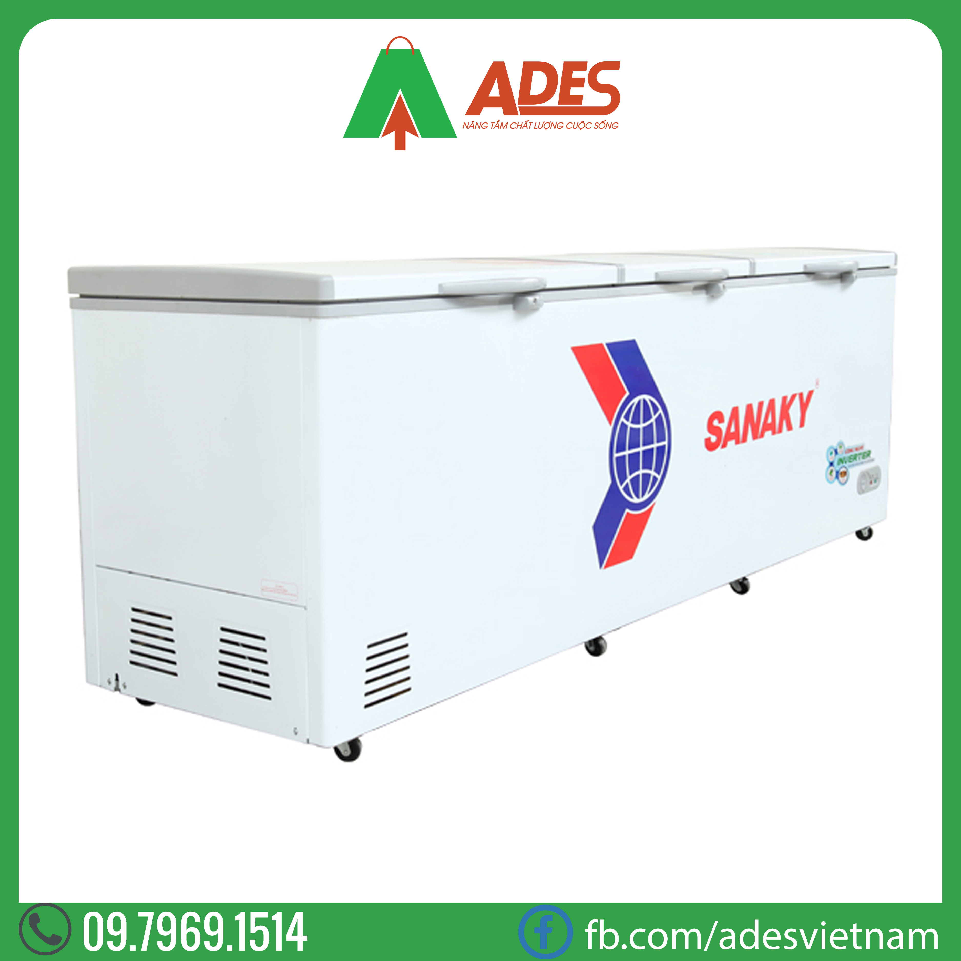 Tu Dong SANAKY Inverter 900 Lit VH 1199HY3