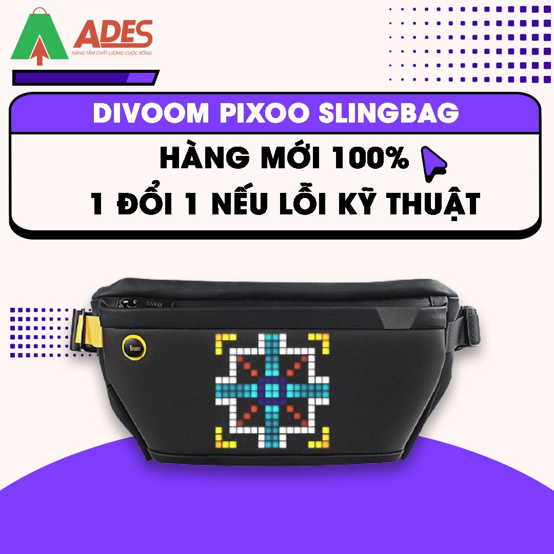 DIVOOM PIXOO SLING hang moi 100%