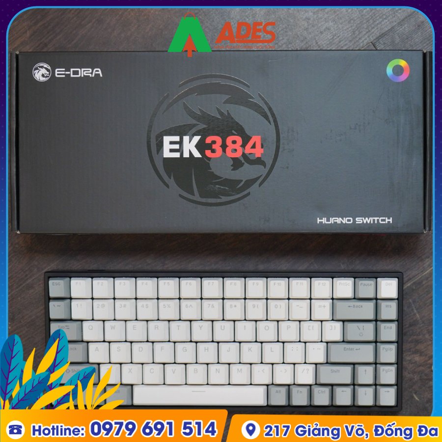 Ban Phim Co Gaming Edra EK384 new