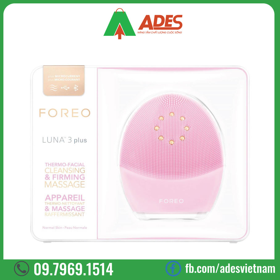 May rua mat foreo luna 3 plus