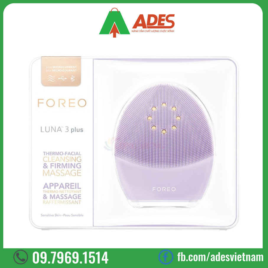 May rua mat foreo luna 3 plus