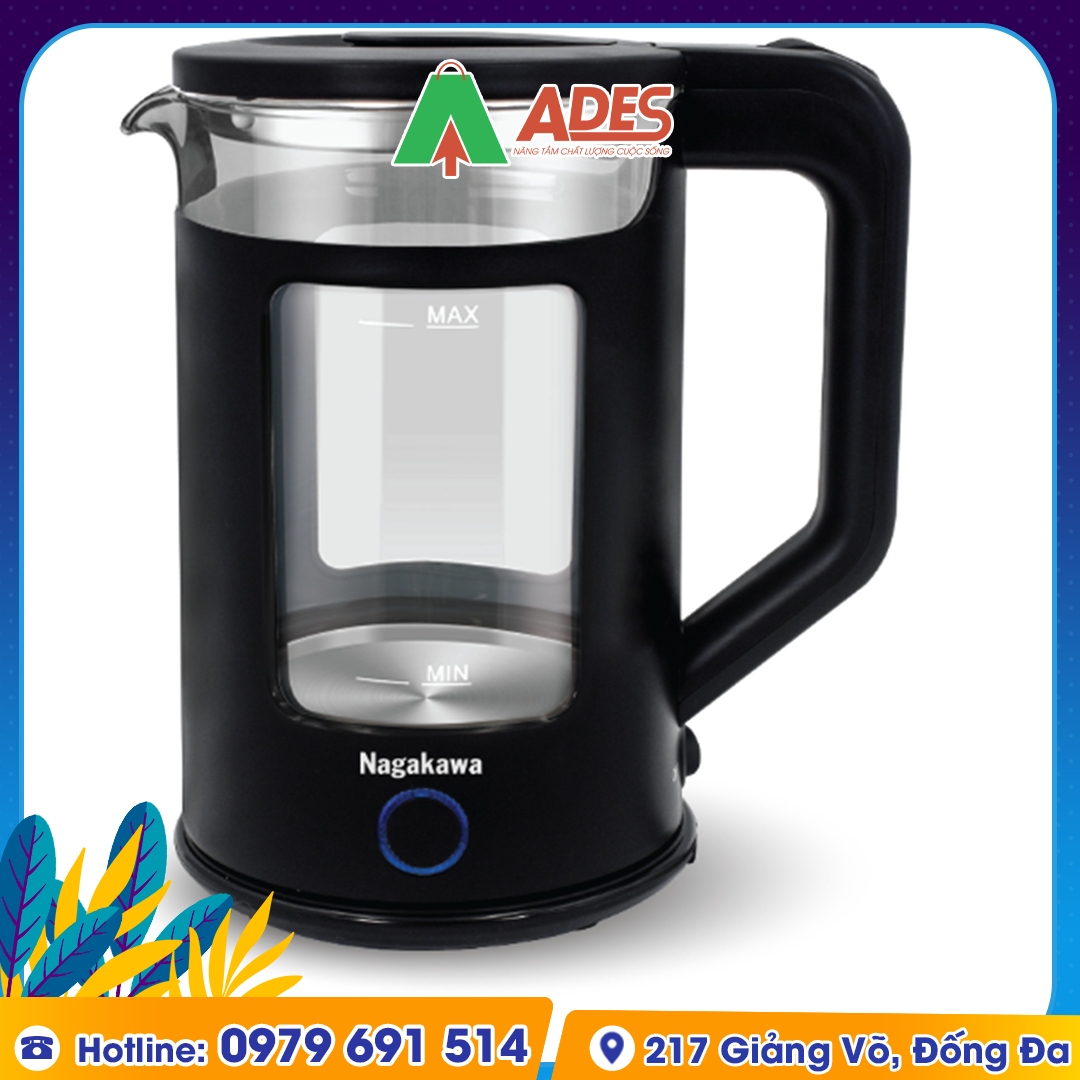 am sieu toc thuy tinh 1.7L Nagakawa NAG0317