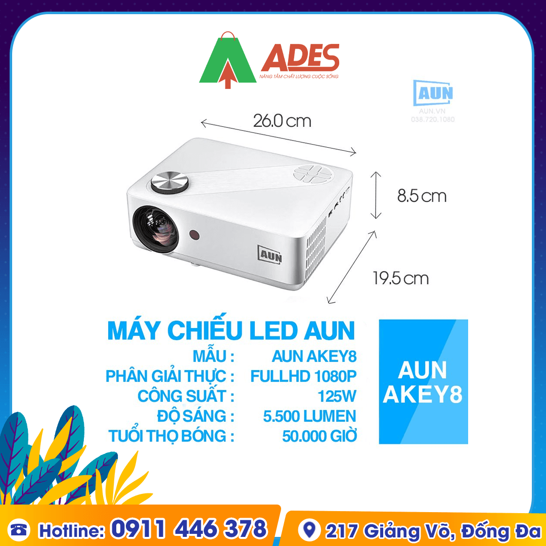 may chieu AUN F125W