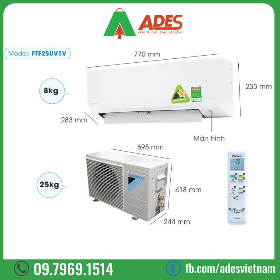 Dieu hoa Daikin FTF25UV1V