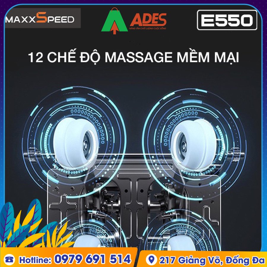 Ghe Massage Azaki Maxxspeed E550 sang trong