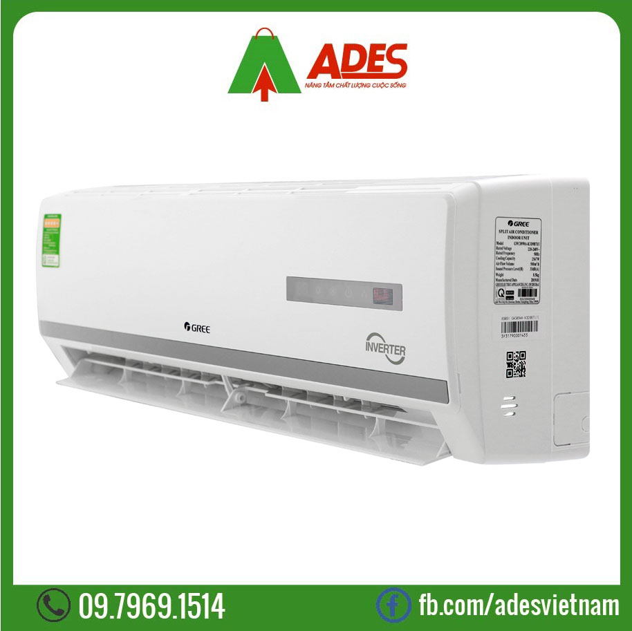 Dieu hoa 1 chieu Gree Inverter 1.5 HP GWC12WA-K3D9B7I